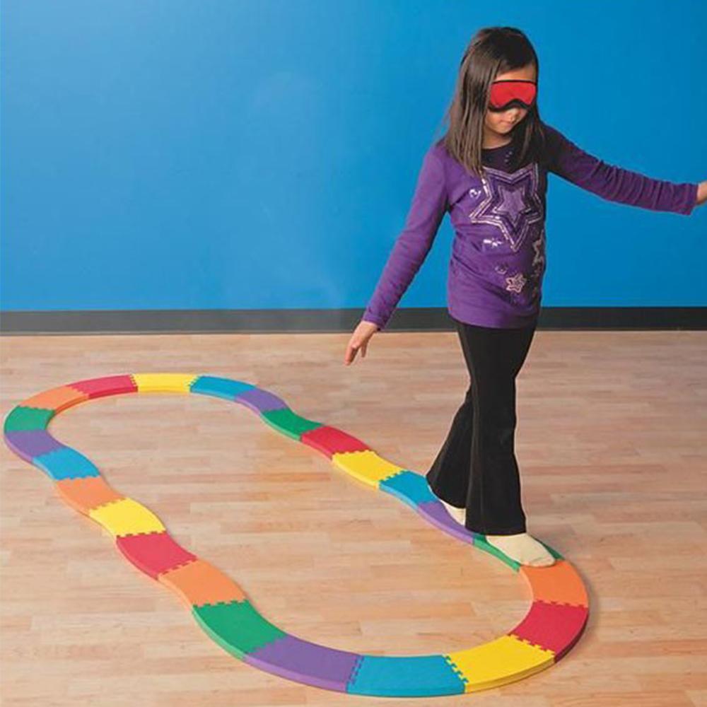 Yard Games Soft Foam Modular Rainbow Balance Builder Mats YG0637