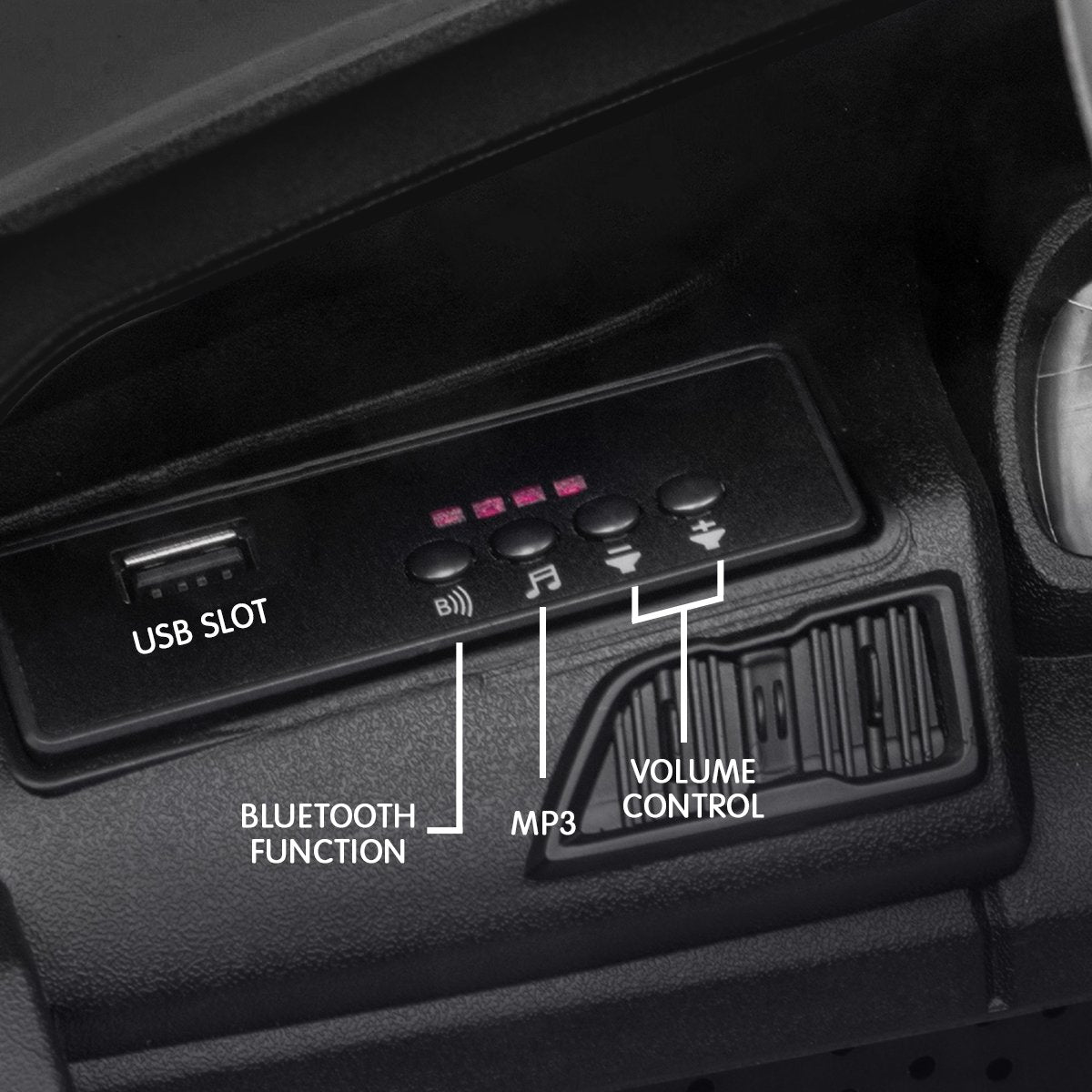 Kahuna R8 Spyder Audi Licensed 12v Electric Ride On Kids Car with Remote - Black