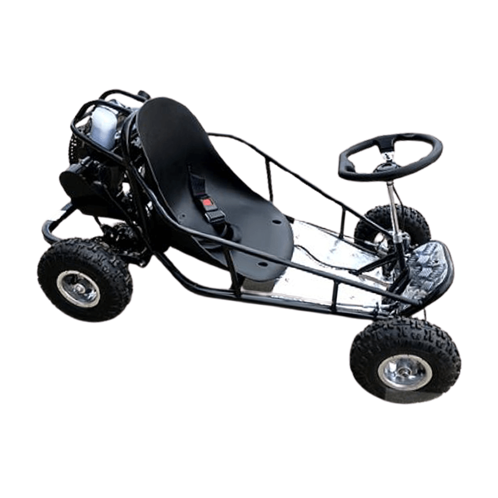 MJM MJM 49cc Automatic 2-Stroke Kids Mini Go Kart - Black MJM-49GK-BLA