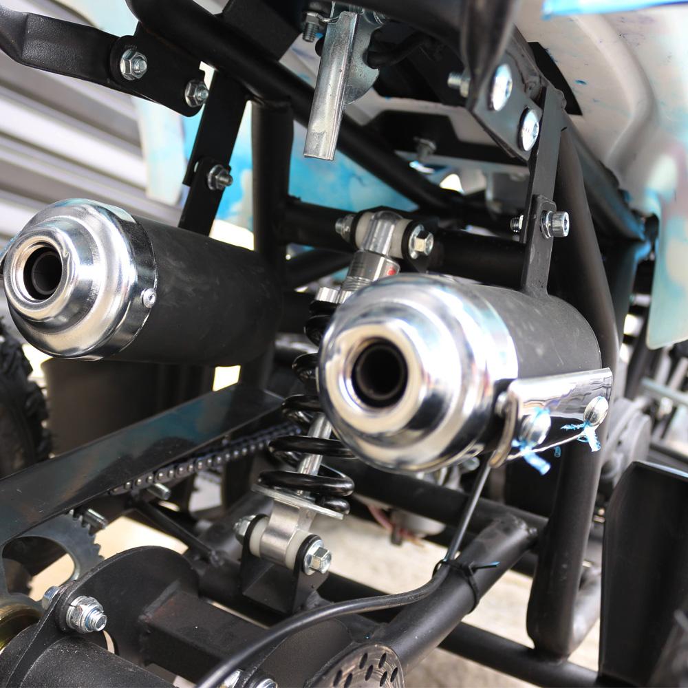 2 muffler close up view