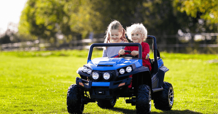 Kids on a ride-on car - Kids Car Sales