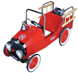 Red Johnco Fire Truck Pedal Car