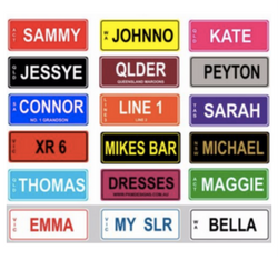 Ride on deals car number plates