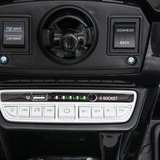 close up view of the dashboard with functional buttons