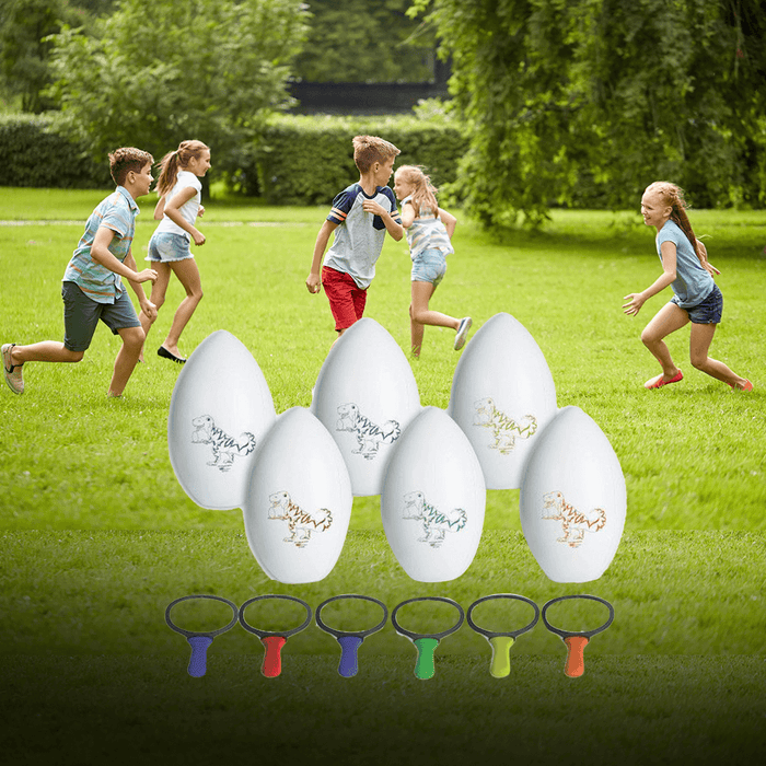 Yard Games Spectrum Dino Egg and Spoon Race Set (Set of 6) YG0666