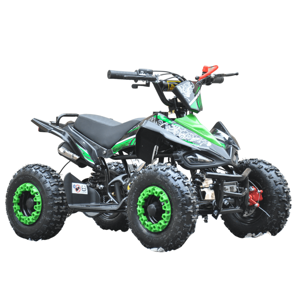 Motoworks Motoworks 49cc Petrol Powered 2-Stroke Sports Kids Quad Bike - Green MOT-49ATV-SP-GRE