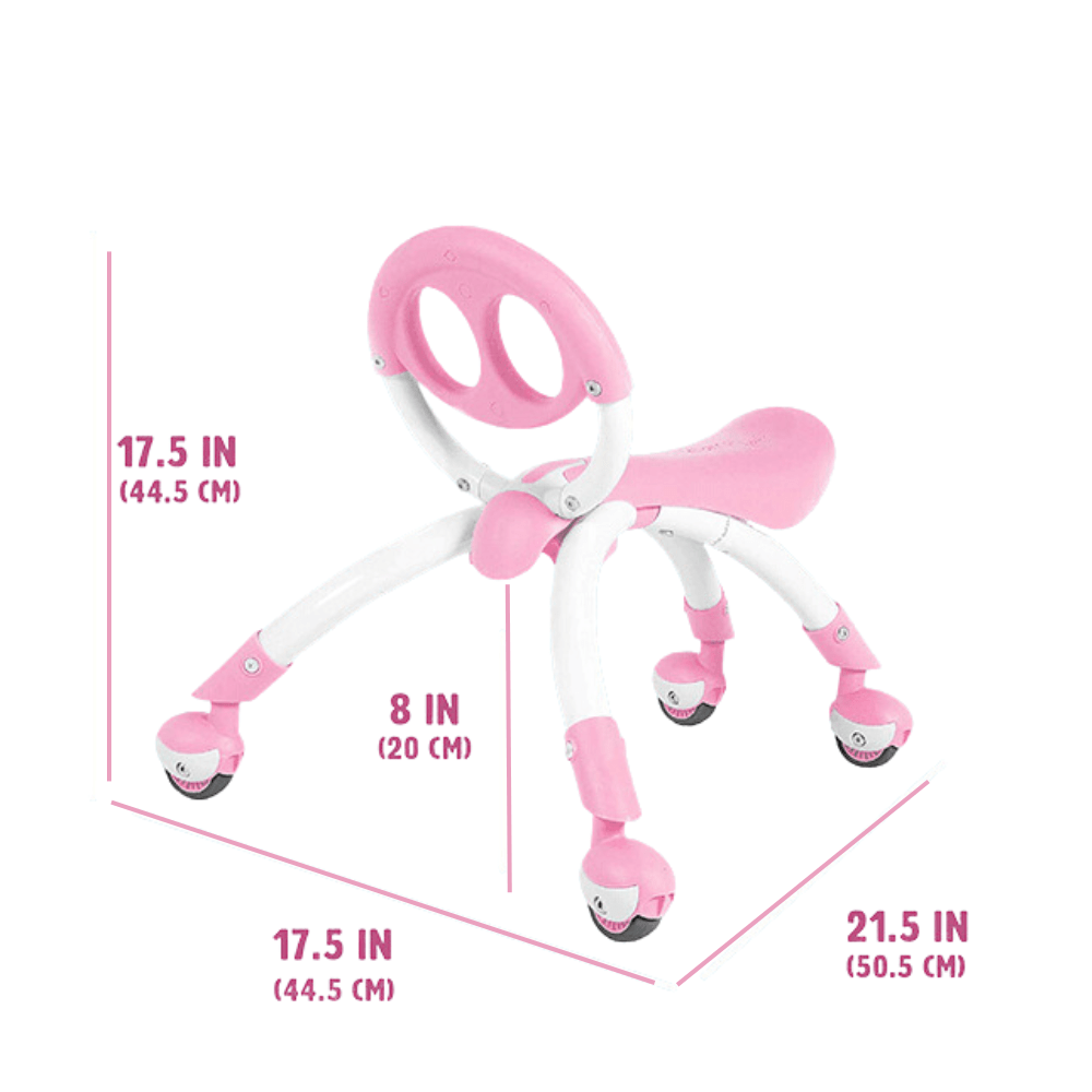 YBike YBike Pewi Kids Ride On/Walker - Pink YPIW2