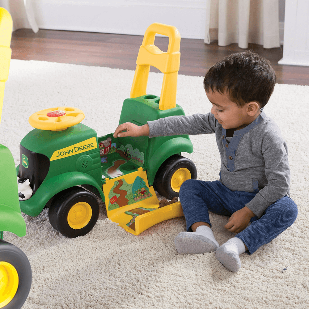 John Deere Sit N Scoot Push Activity Tractor Kids Car Sales