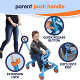 YBike YBike Pewi Stroll Push Kids Ride On/Walker - Blue YBYPIW8