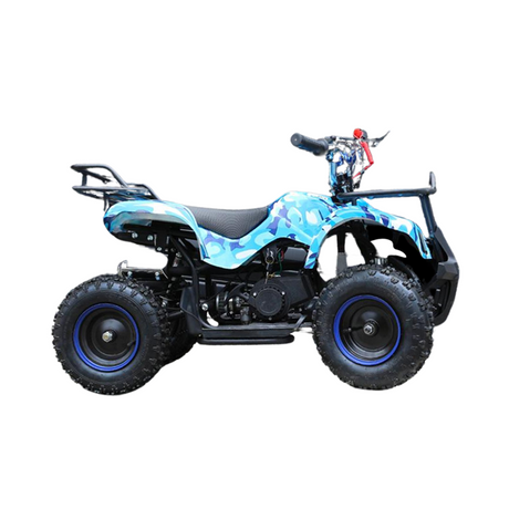 MJM 49cc Quad Bike Ride - Blue (Adventure Pack Bundle)