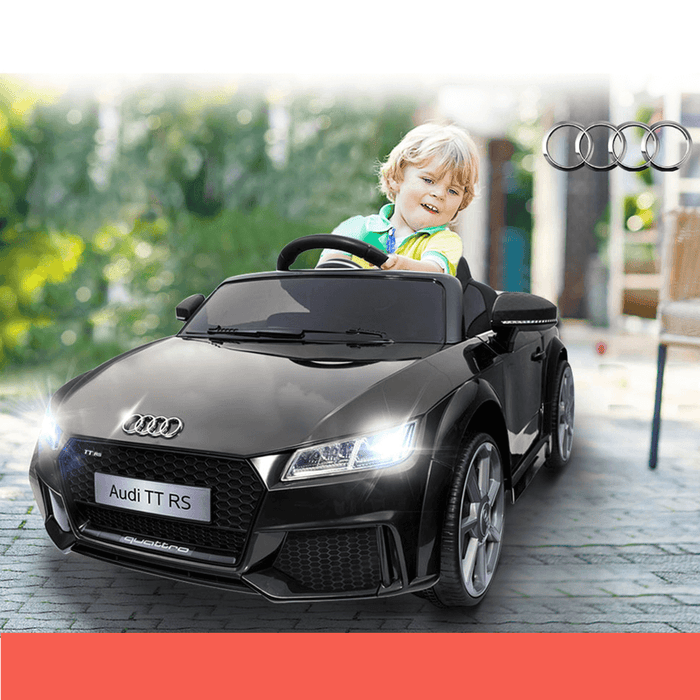 Audi TT RS Roadster Licensed Black 12v Ride-On Kids Car
