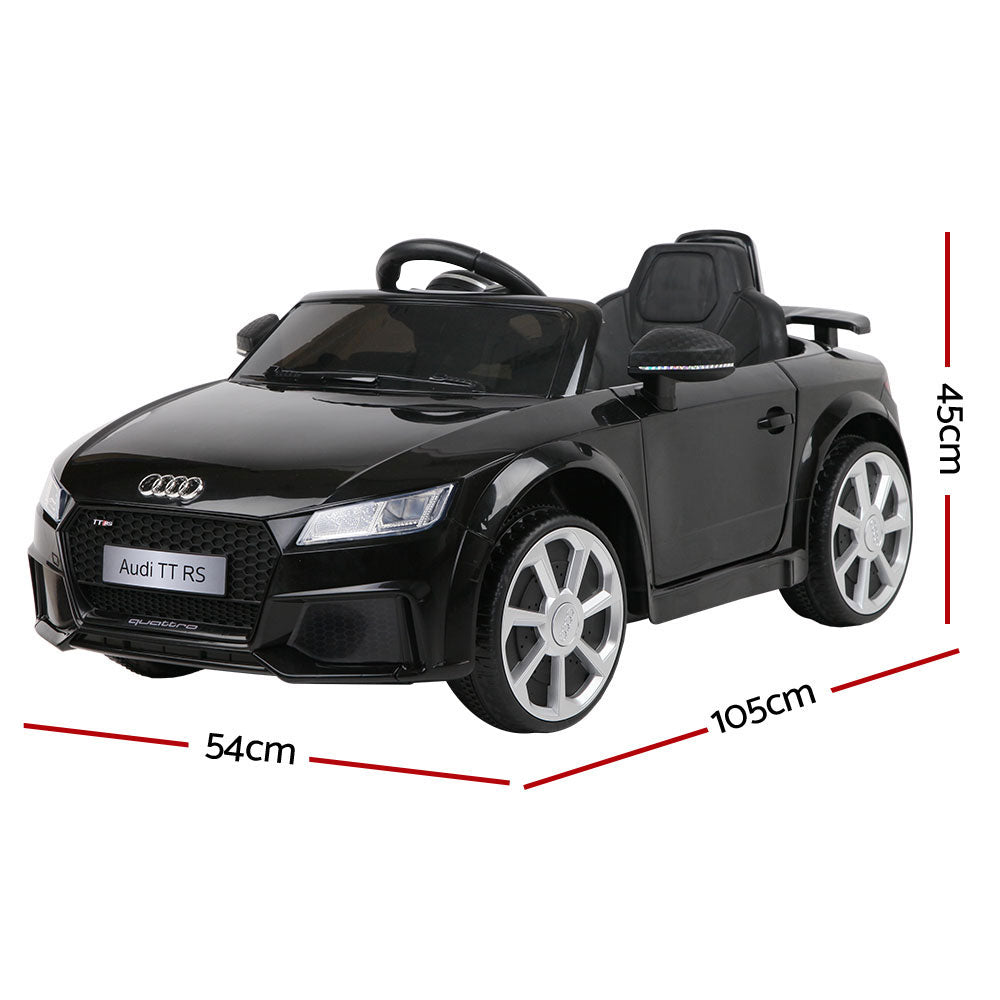 Audi TT RS Roadster Licensed Black 12v Ride-On Kids Car