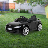 Audi TT RS Roadster Licensed Black 12v Ride-On Kids Car