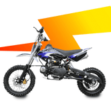 Motoworks Motoworks 125cc Petrol Powered 4-Stroke Kids Dirt Bike - Blue MOT-125DB-BLU