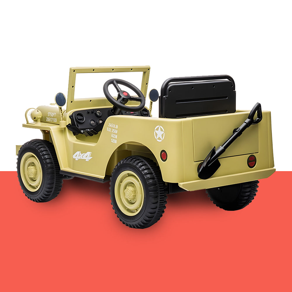 Go Skitz Major 12v Kids Electric Ride On - Khaki