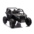 Black off-road vehicle on a white background