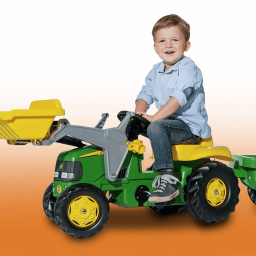 John Deere Rolly Kid Classic Pedal Tractor with Trailer & Loader