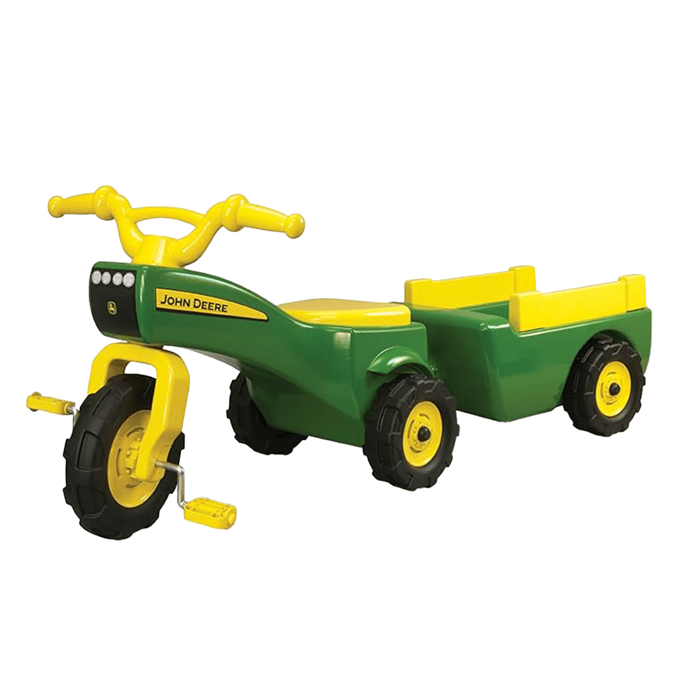 John Deere Kids Ride On Pedal Trike and Trailer Set Kids Car Sales