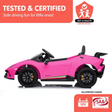 Kahuna Lamborghini Performante Kids Electric Ride On Car Remote Control by Kahuna - Pink