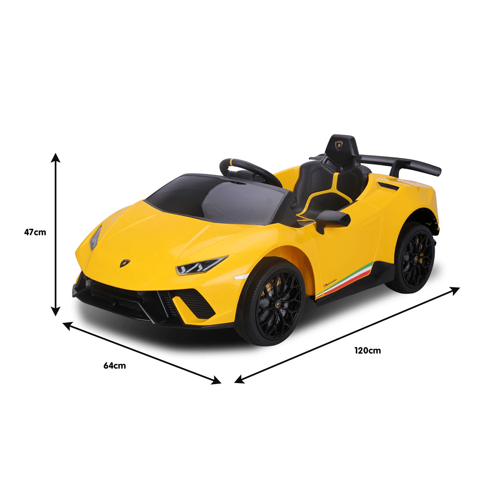 Kahuna Lamborghini Performante Kids Electric Ride On Car Remote Control - Yellow