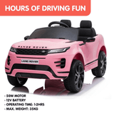 Kahuna Licensed Land Rover 12v Kids Electric Ride On  with Remote - Pink