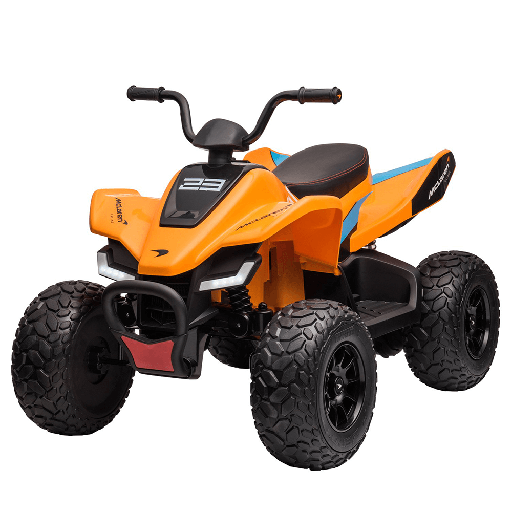 Kahuna Licensed 12v MCL35 McLaren Kids Electric Quad Bike - Orange