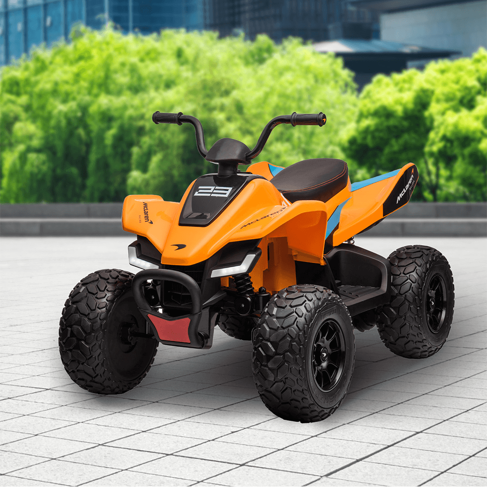 Kahuna Licensed 12v MCL35 McLaren Kids Electric Quad Bike - Orange