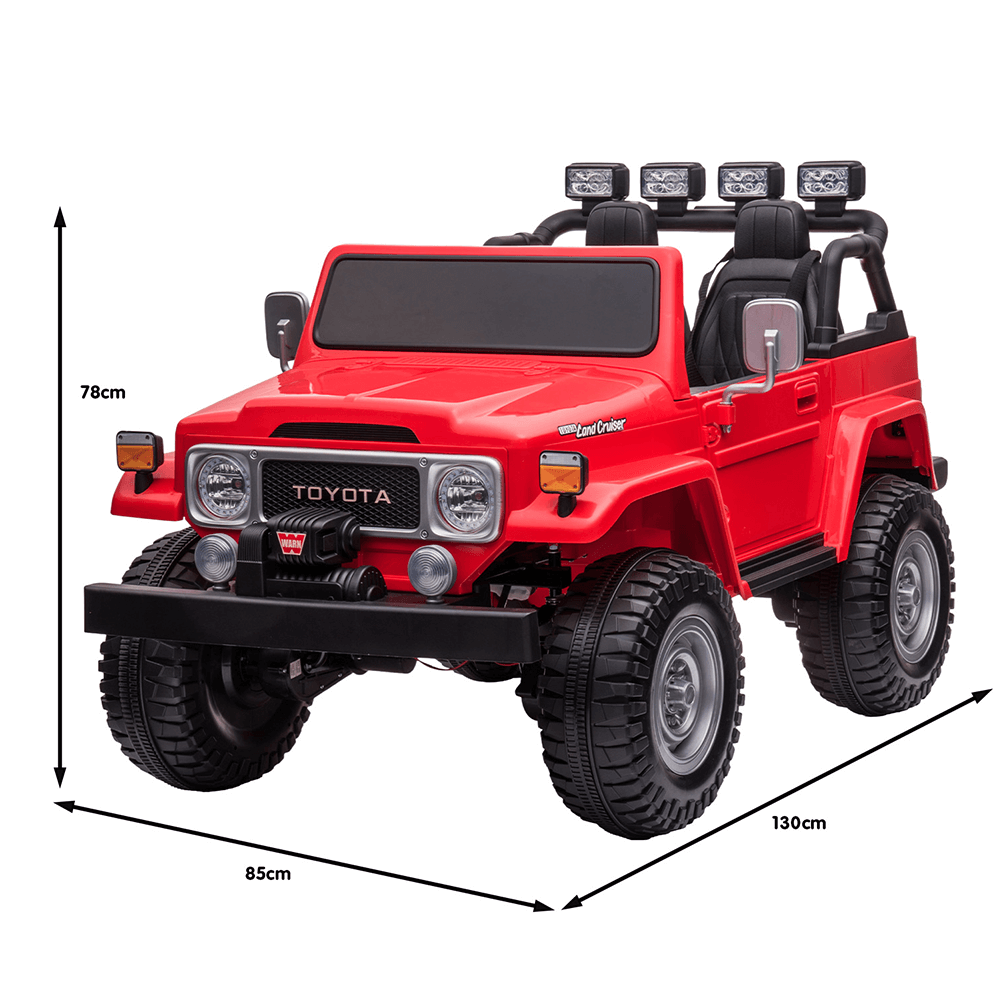 Kahuna Licensed Toyota FJ-40 Electric Kids Ride On Car by Kahuna - Red