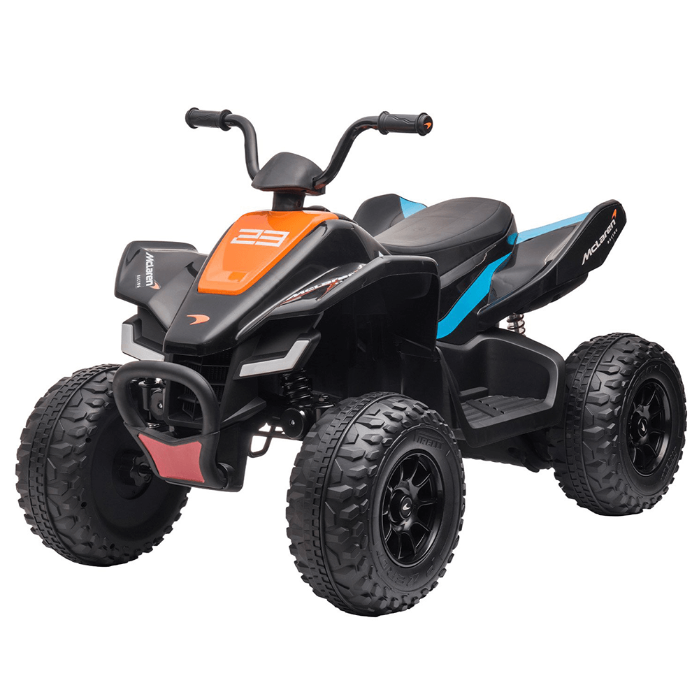 Kahuna Licensed 12v MCL35 McLaren Kids Electric Quad Bike - Black