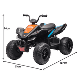 Kahuna Licensed 12v MCL35 McLaren Kids Electric Quad Bike - Black