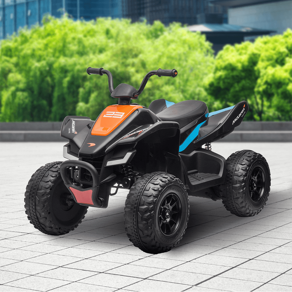 Kahuna Licensed 12v MCL35 McLaren Kids Electric Quad Bike - Black