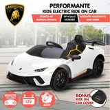 Kahuna Lamborghini Performante Kids Electric Ride On Car Remote Control by Kahuna - White