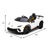 Kahuna Lamborghini Performante Kids Electric Ride On Car Remote Control by Kahuna - White