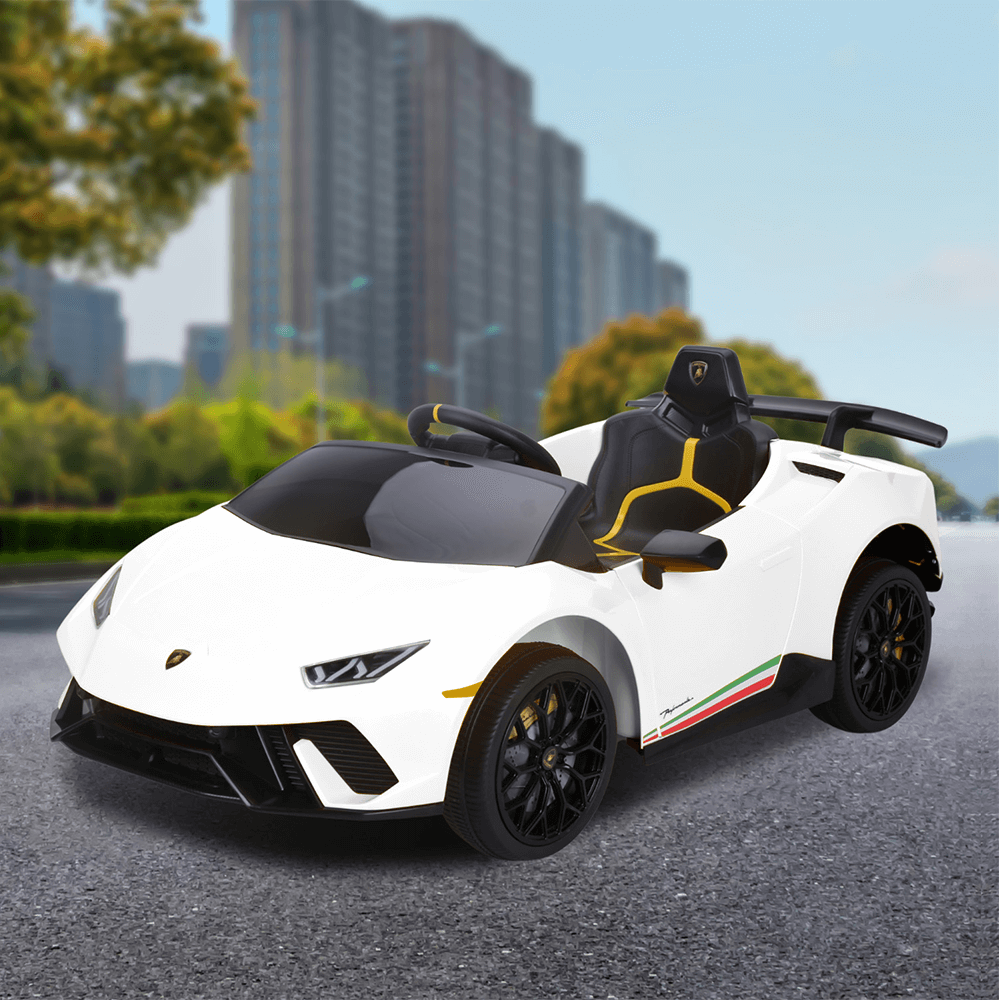 Kahuna Lamborghini Performante Kids Electric Ride On Car Remote Control by Kahuna - White