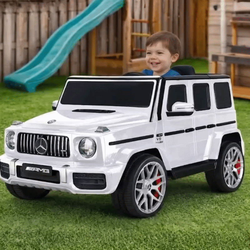Kahuna Mercedes Benz AMG G63 12v Kids Electric Ride On Car with Remote - White