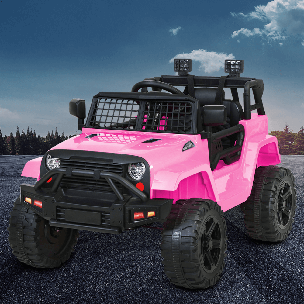 Kids Electric 12v Ride On Jeep with Remote Control - Pink