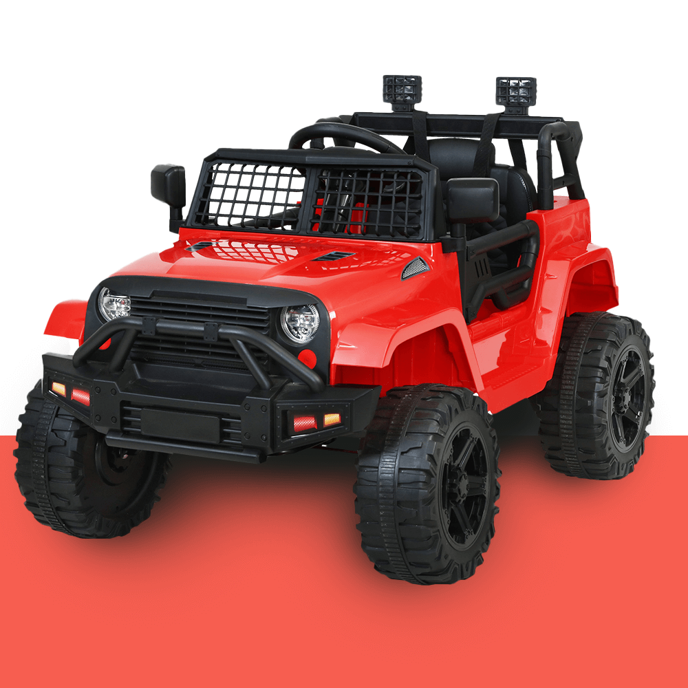 Kids Electric 12v Ride On Jeep with Remote Control Red Kids Car Sales