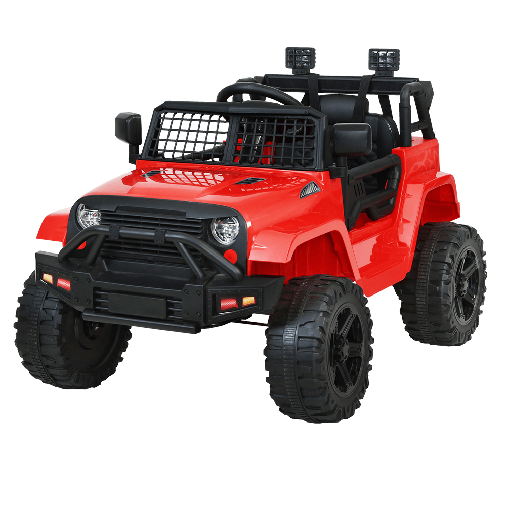 Kids Electric 12v Ride On Jeep with Remote Control - Red