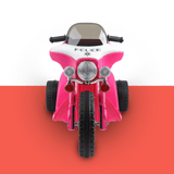 Kids Electric 6v White 3-Wheel Chopper-Style Pink Ride-On Motorbike