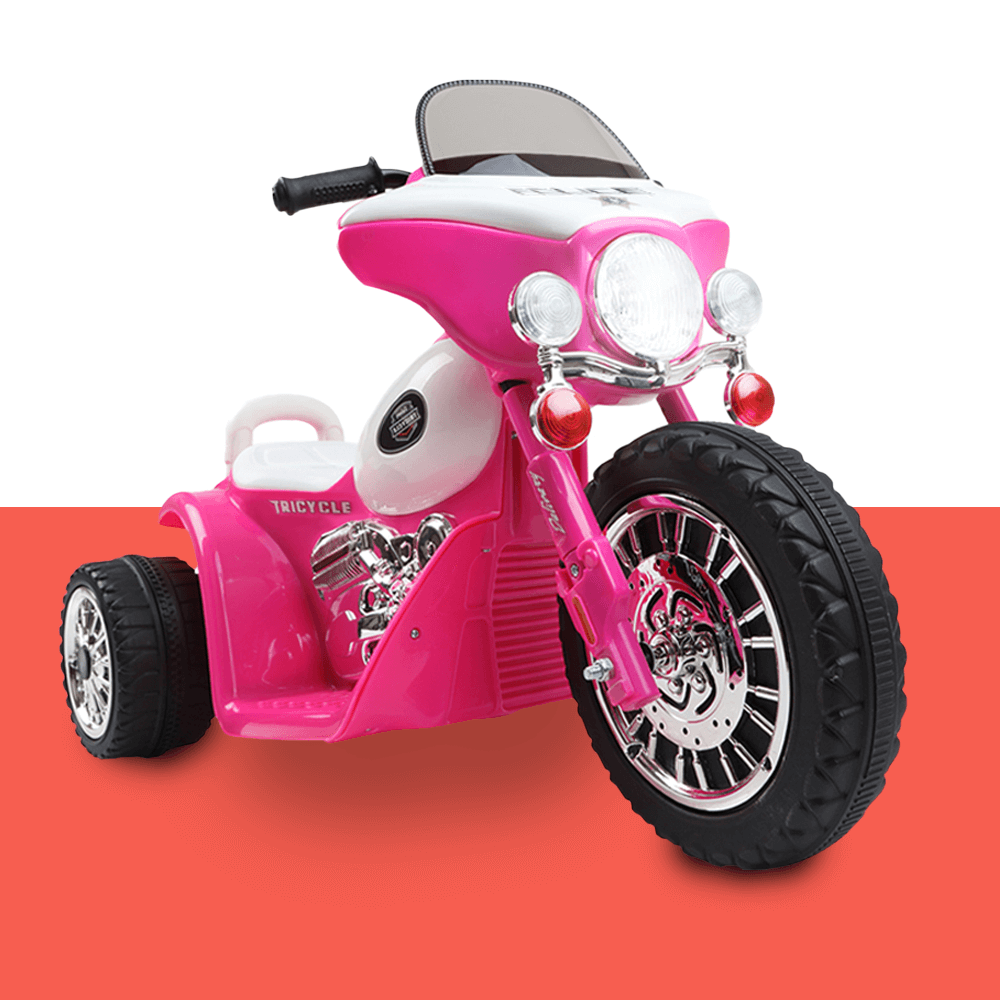 Kids Electric 6v White 3 Wheel Chopper Style Pink Ride On Motorbike Kids Car Sales