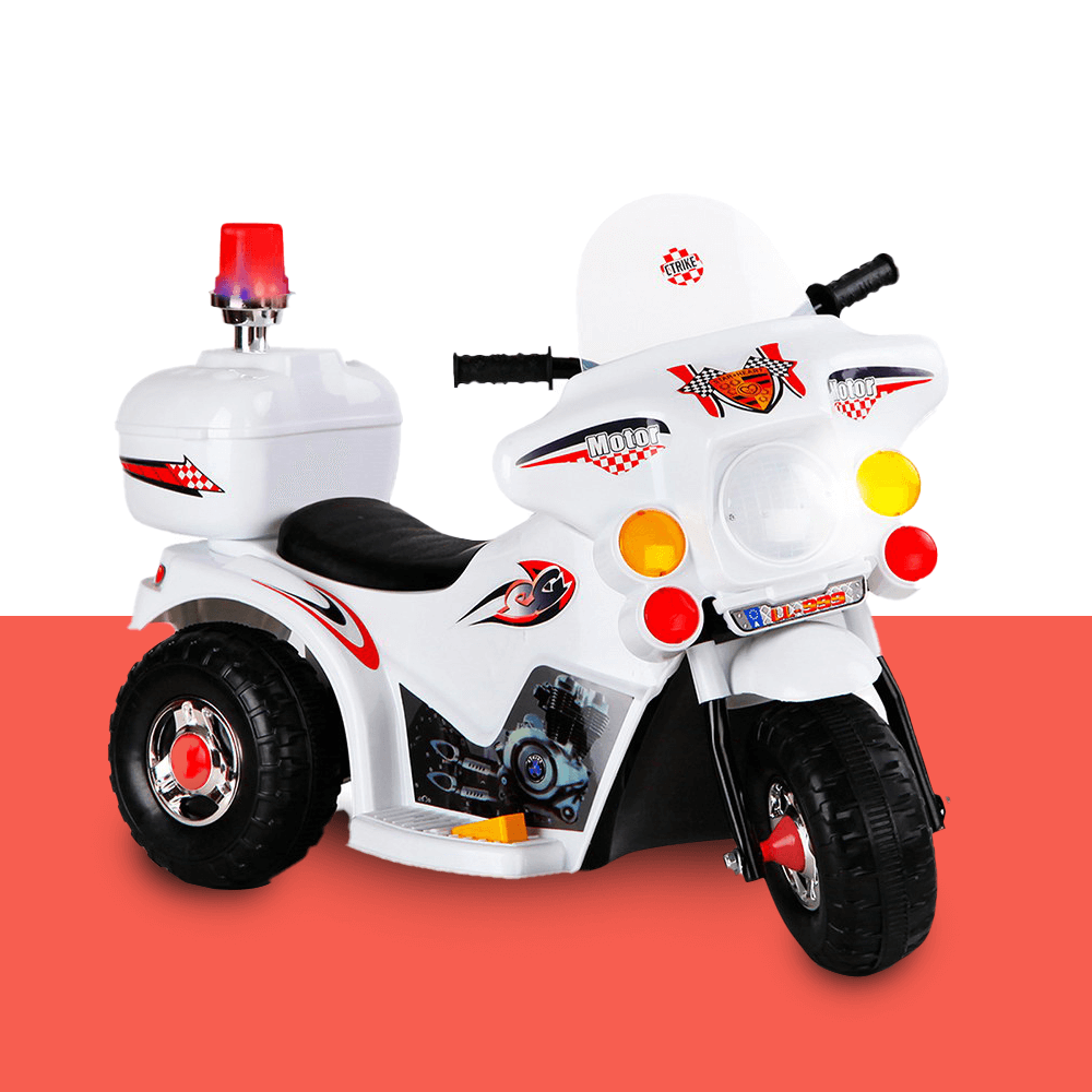 Kids Electric 6v White 3 Wheel Ride On Motorbike Kids Car Sales