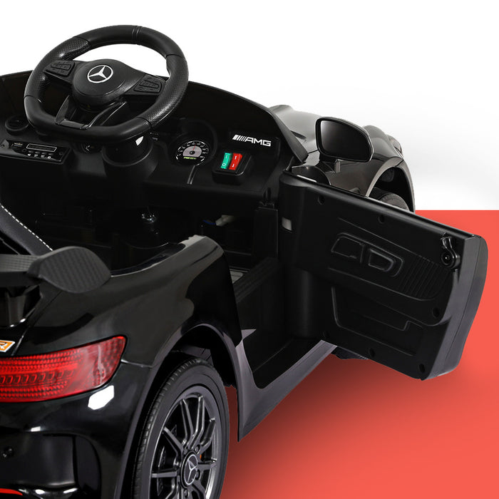 Kids Electric Ride On Car Mercedes-Benz AMG GTR Licensed Toy Cars Remote Black