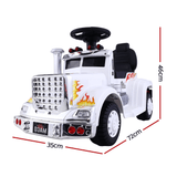 Kids Electric Toy Truck 6v Ride-On Kids Car - White