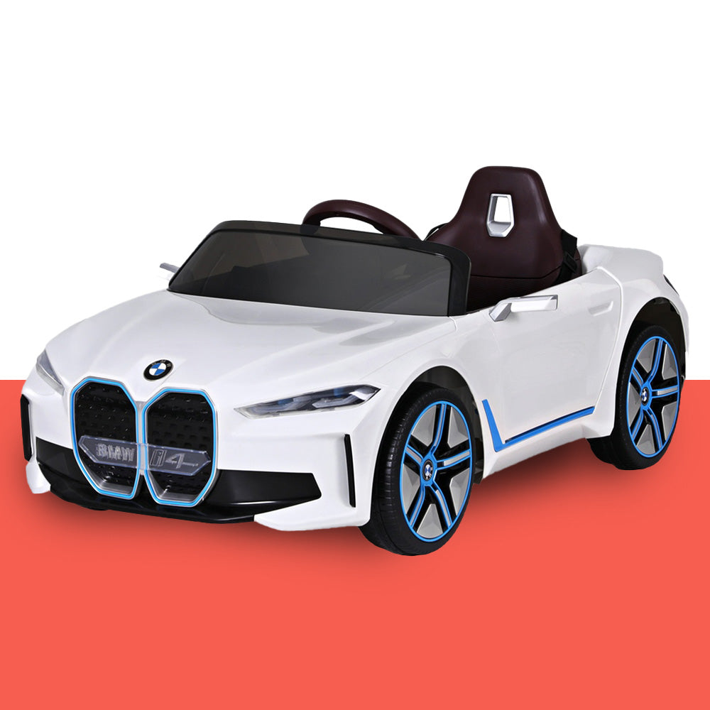 Kids Ride On Car BMW Licensed I4 Sports Remote Control Electric Toys 12V White