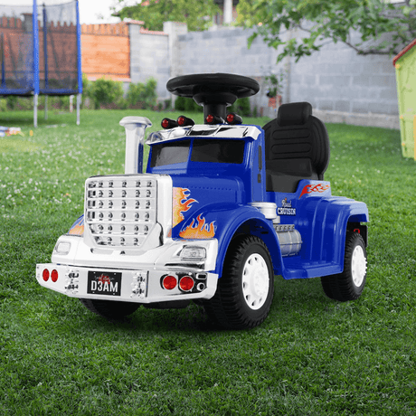 Kids Electric Toy Truck 6v Ride-On Kids Car - Blue