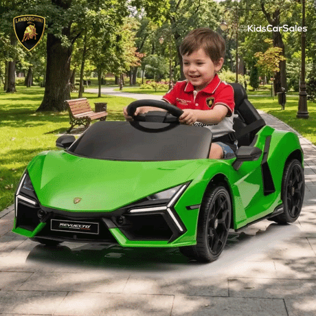 Licensed Lamborghini Revuelto 12v Kids Electric Ride On Car w/ Remote Control - Green