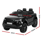 Licensed Land Rover 12V Electric Kids Ride-On Car - Black