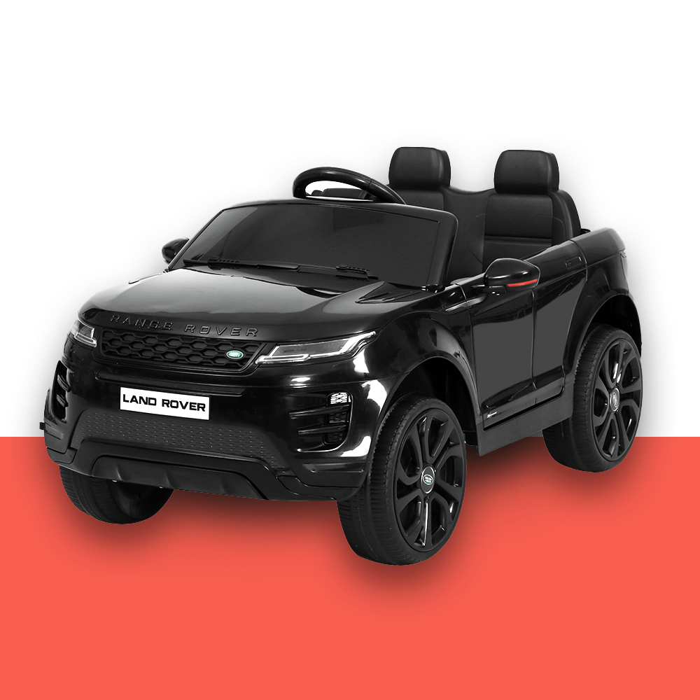 Licensed Land Rover 12V Electric Kids Ride-On Car - Black