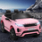 Licensed Land Rover 12V Electric Kids Ride-On Car - Pink