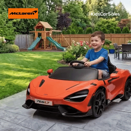 Licensed McLaren 765LT 12v Kids Electric Ride On Car with Remote - Orange